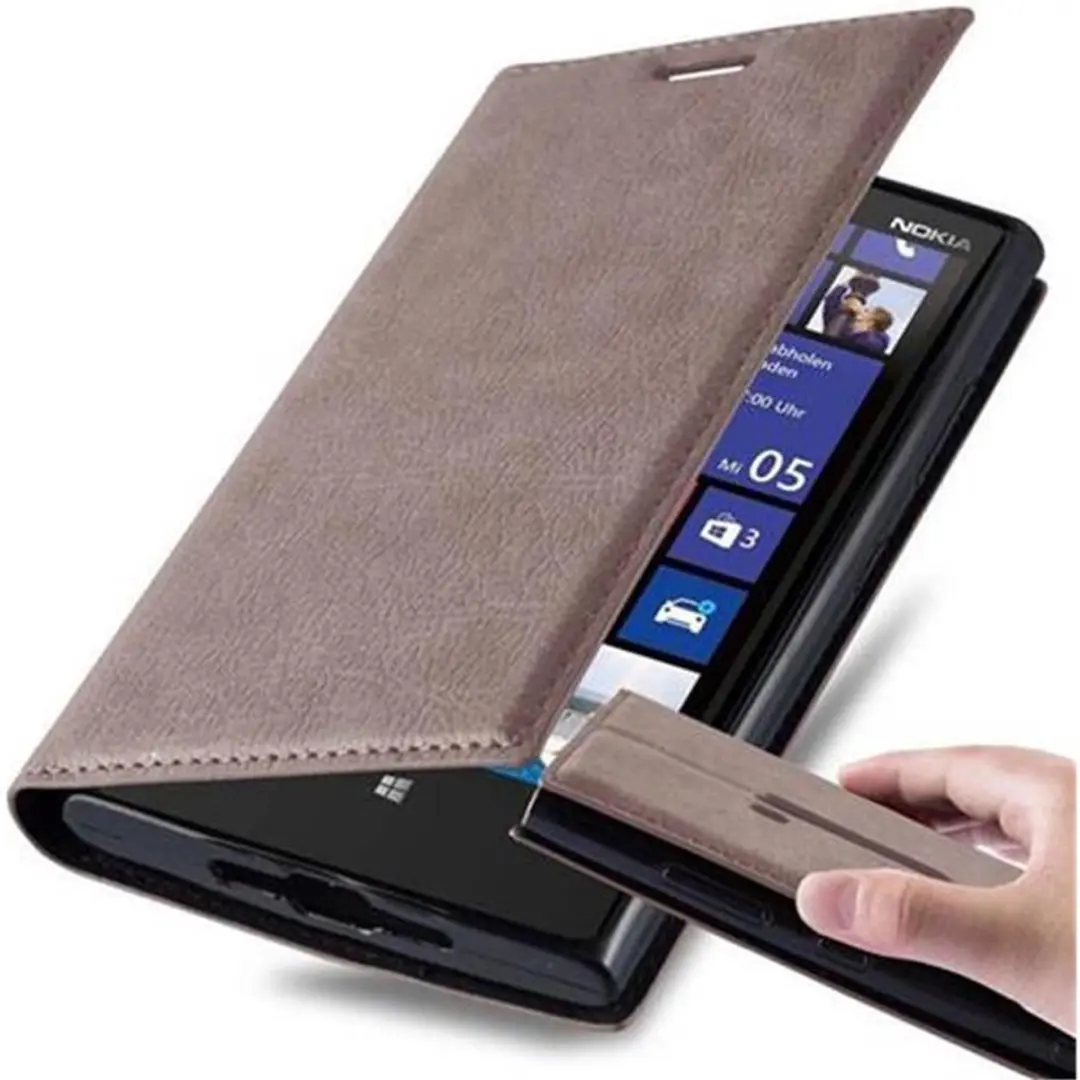 Cadorabo Hoesje geschikt voor Nokia Lumia 920 in KOFFIE BRUIN