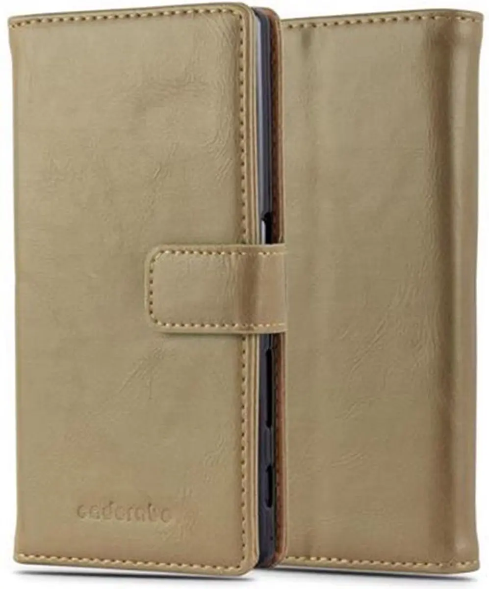 Cadorabo Hoesje geschikt voor Sony Xperia Z5 in CAPPUCCINO BRUIN
