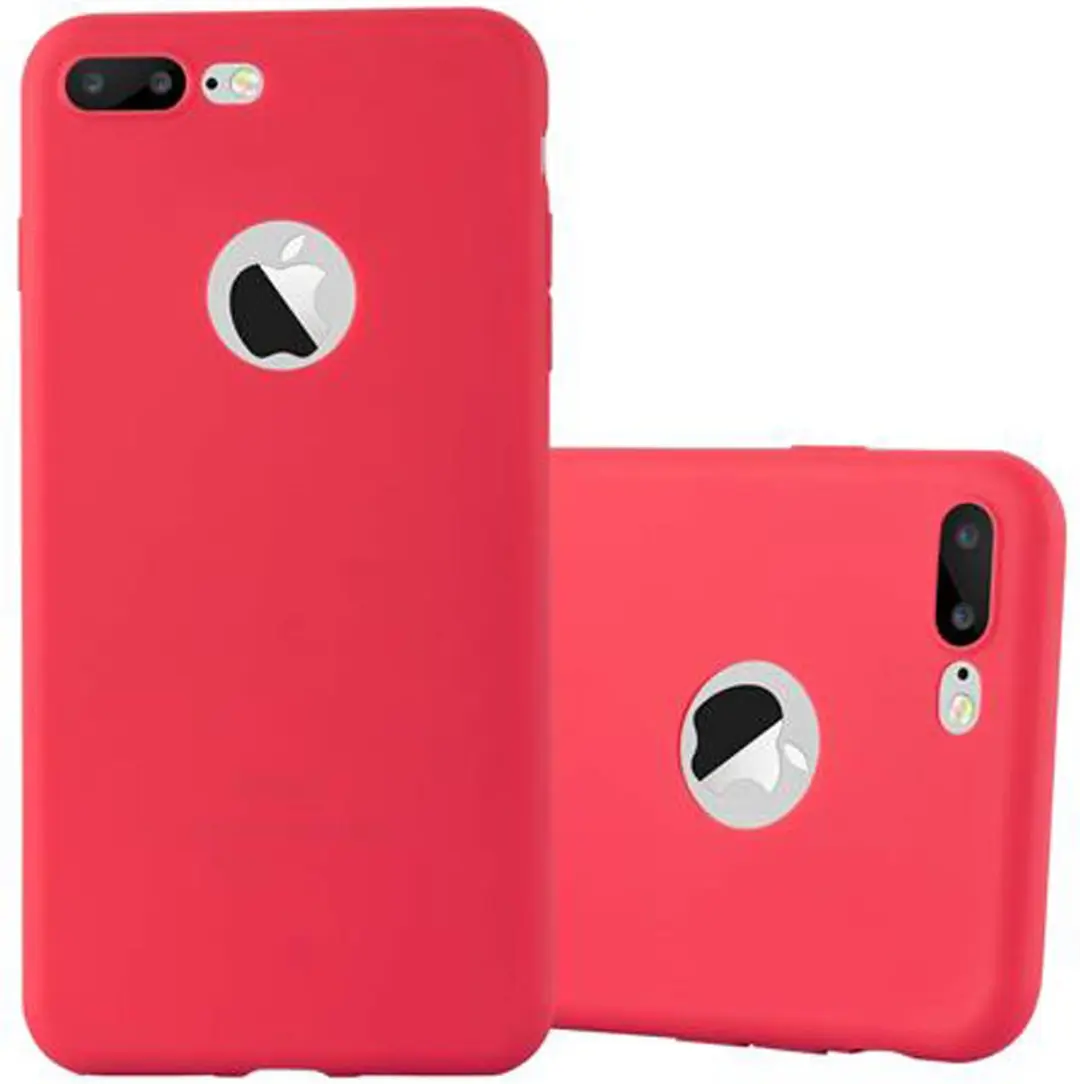 Cadorabo Hoesje geschikt voor Apple iPhone 7 PLUS / 7S PLUS / 8 PLUS in CANDY RO