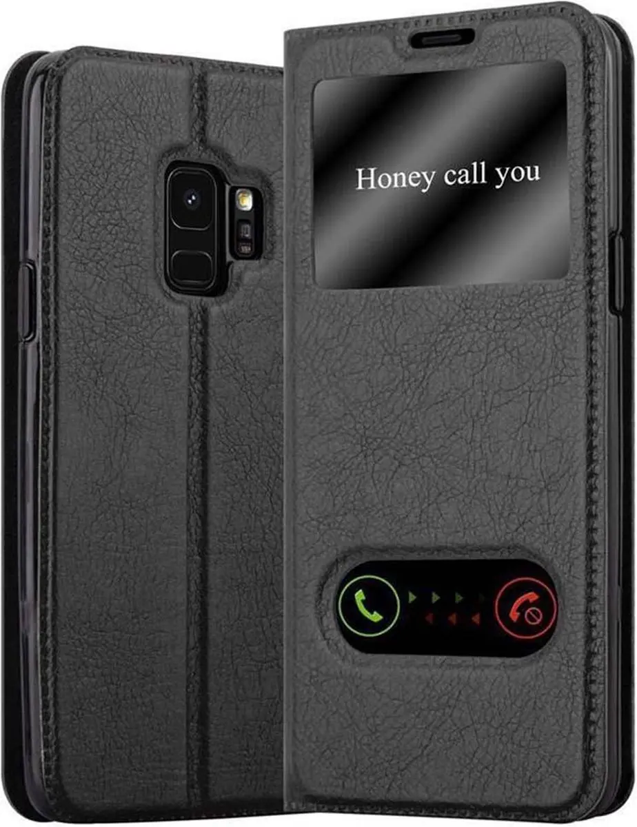 Cadorabo Hoesje geschikt voor Samsung Galaxy S9 in KOMEET ZWART