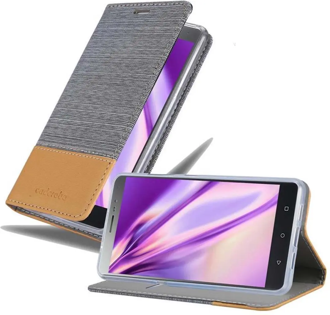 Cadorabo Hoesje geschikt voor Lenovo P2 in LICHTGRIJS BRUIN