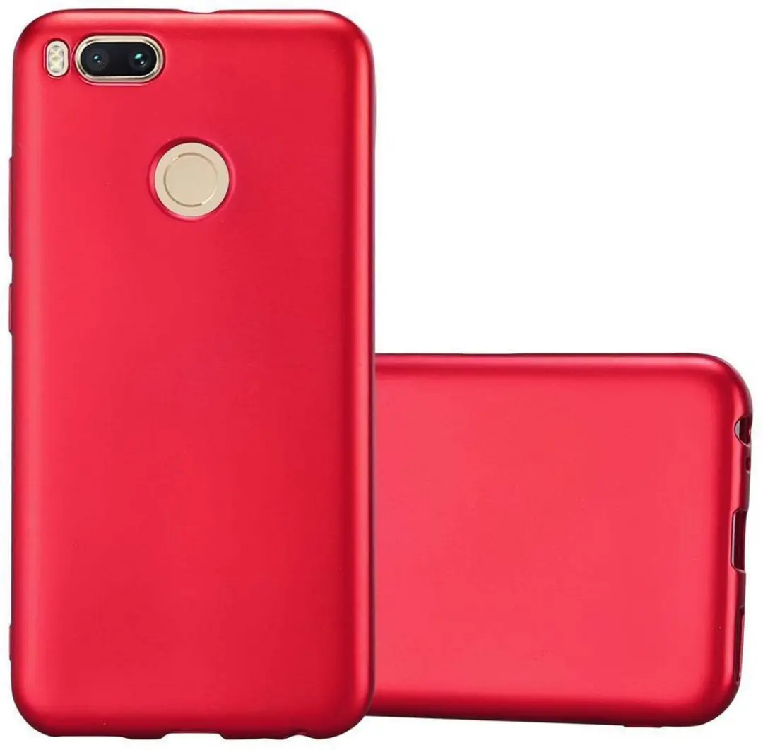 Cadorabo Hoesje geschikt voor Xiaomi Mi A1 / Mi 5X in METALLIC ROOD