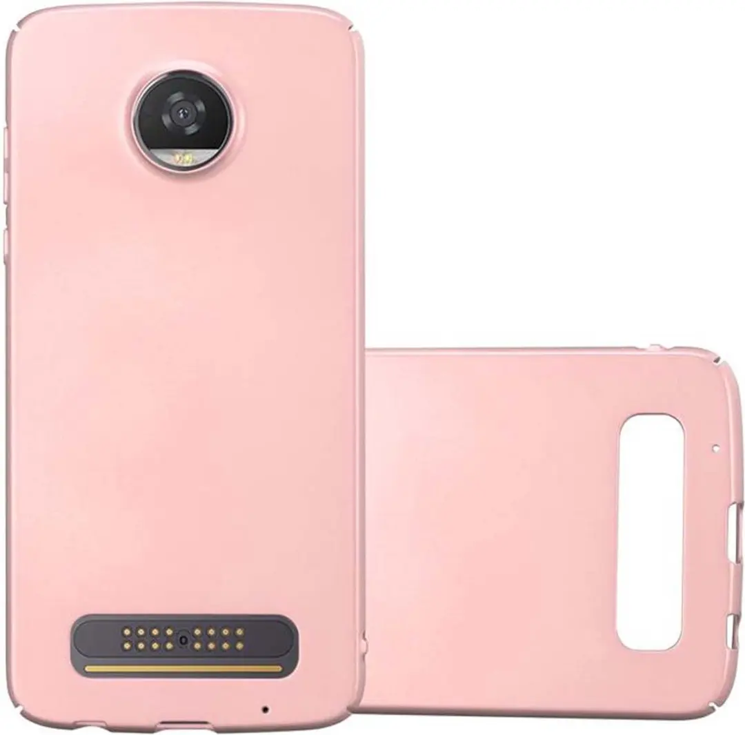 Cadorabo Hoesje geschikt voor Motorola MOTO Z2 PLAY / Z2 FORCE in METAAL ROSE GO