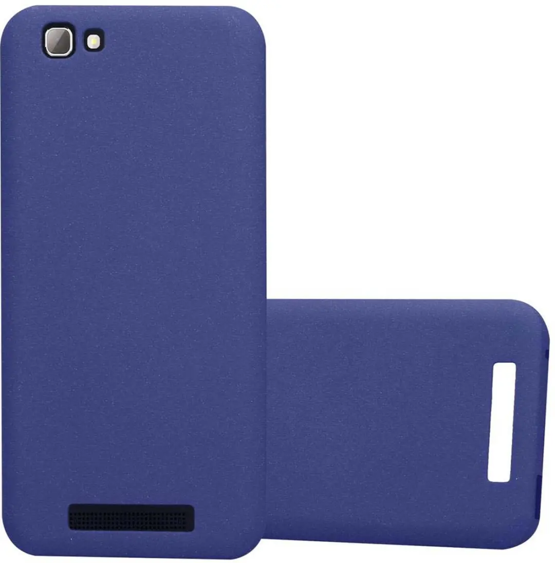 Cadorabo Hoesje geschikt voor ZTE Blade A612 in FROST DONKER BLAUW
