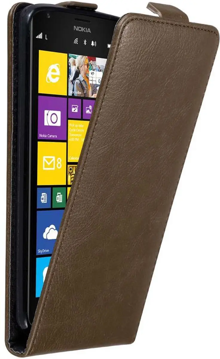 Cadorabo Hoesje geschikt voor Nokia Lumia 1520 in KOFFIE BRUIN