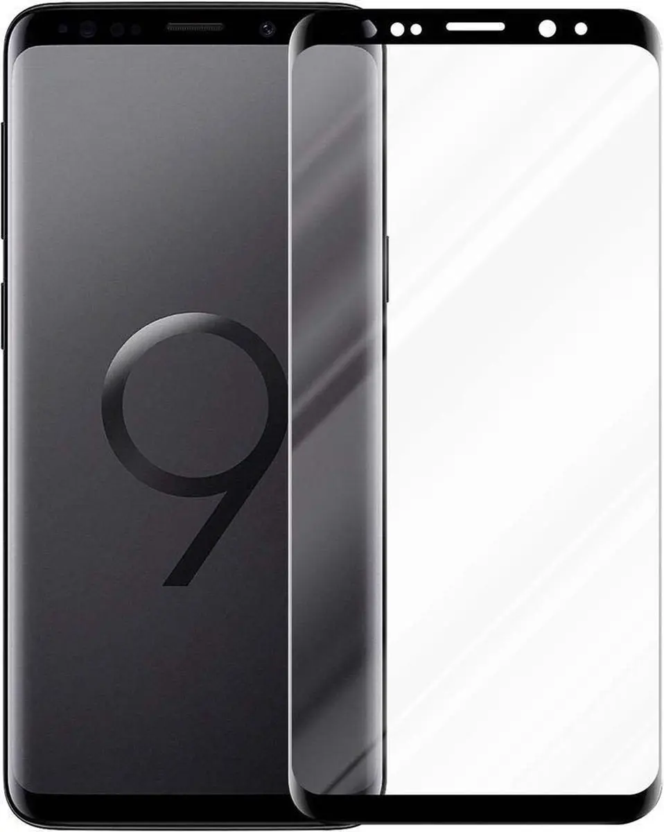 Cadorabo Volledig scherm pantserfolie geschikt voor Samsung Galaxy S9 in TRANSPA