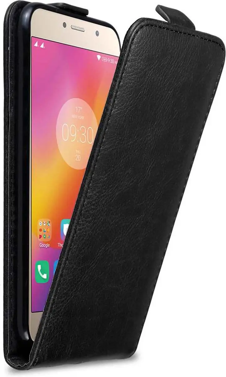 Cadorabo Hoesje geschikt voor Lenovo P2 in ZWARTE NACHT