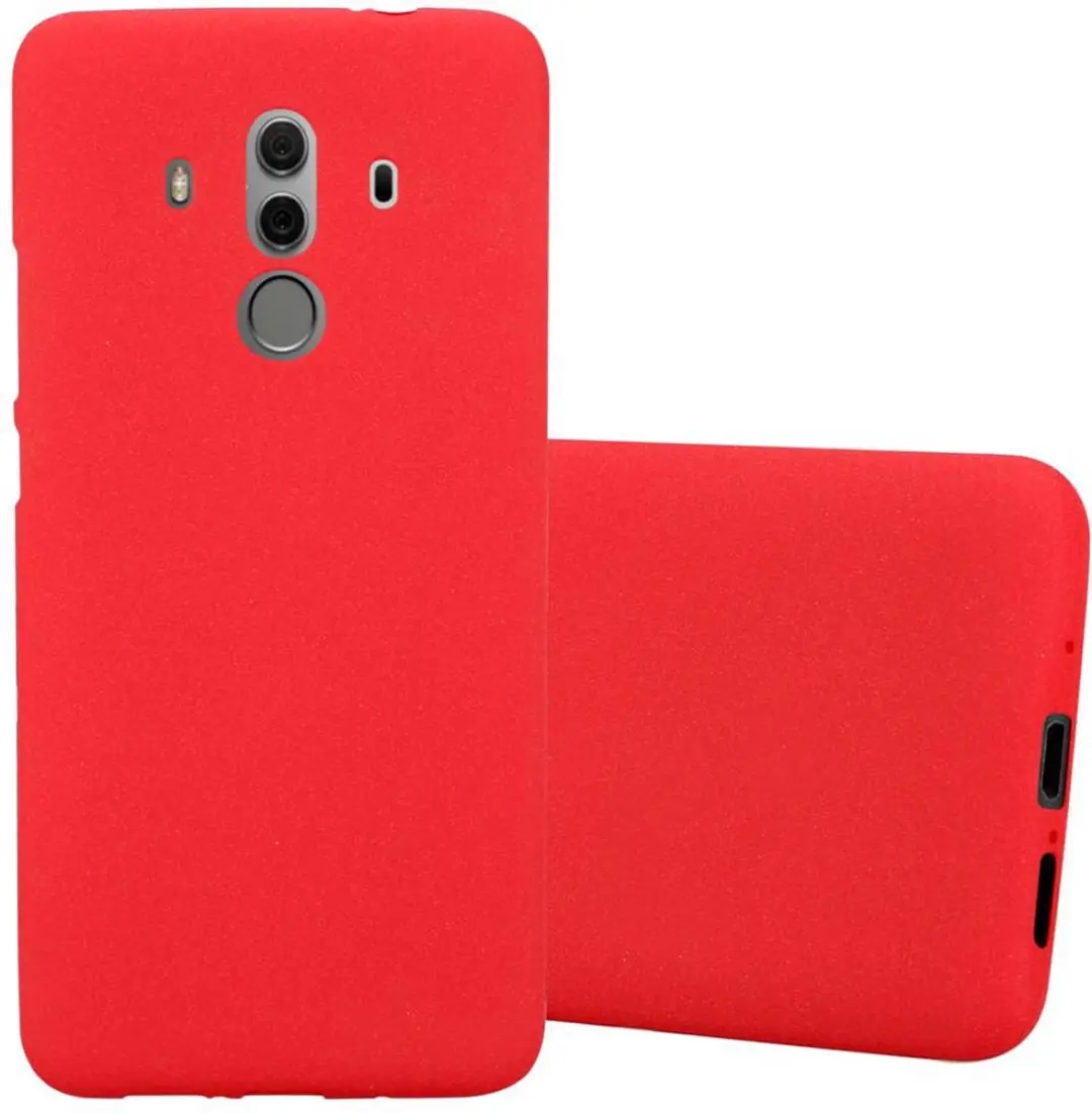 Cadorabo Hoesje geschikt voor Huawei MATE 10 PRO in FROST ROOD