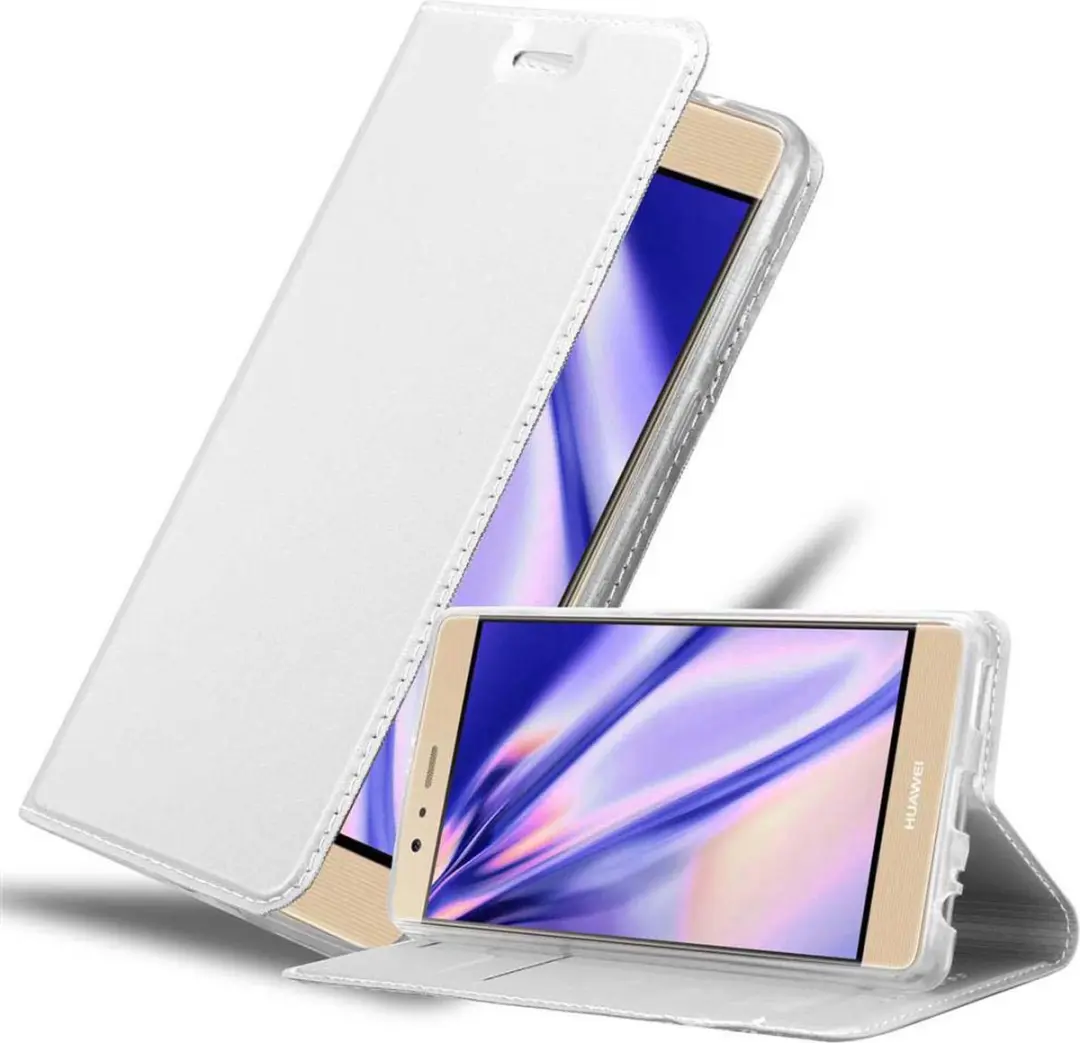 Cadorabo Hoesje geschikt voor Huawei P9 PLUS in CLASSY ZILVER