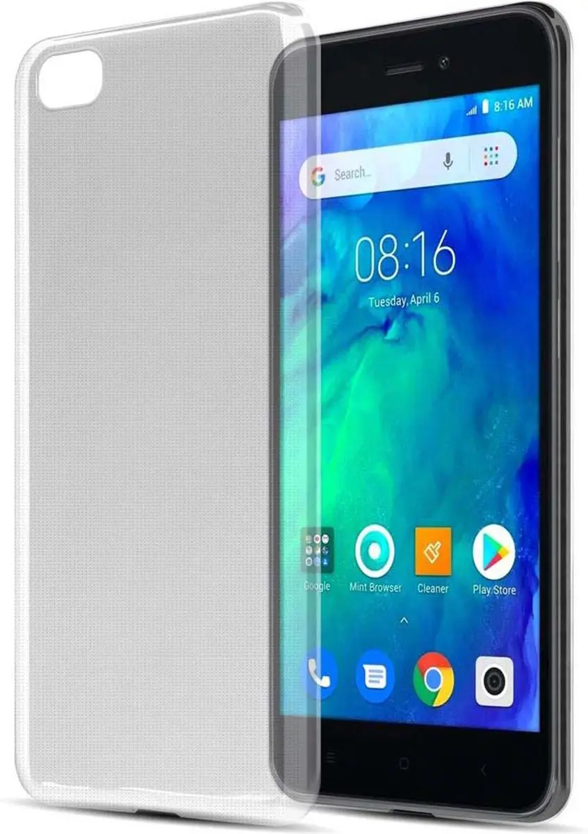 Cadorabo Hoesje geschikt voor Xiaomi RedMi GO in VOLLEDIG TRANSPARANT - Beschermhoes gemaakt van flexibel TPU Silicone Case Cover