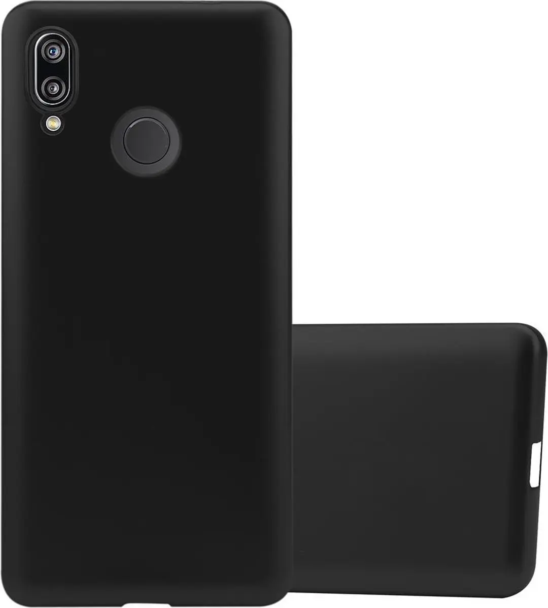 Cadorabo Hoesje geschikt voor Huawei P20 LITE 2018 / NOVA 3E in METALLIC ZWART