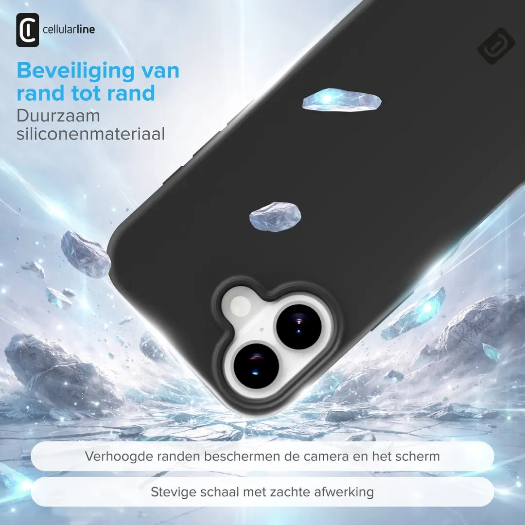 Cellularline Sensation SENSATIONIPH17K Hoesje - Zwart - afbeelding 4 van 6