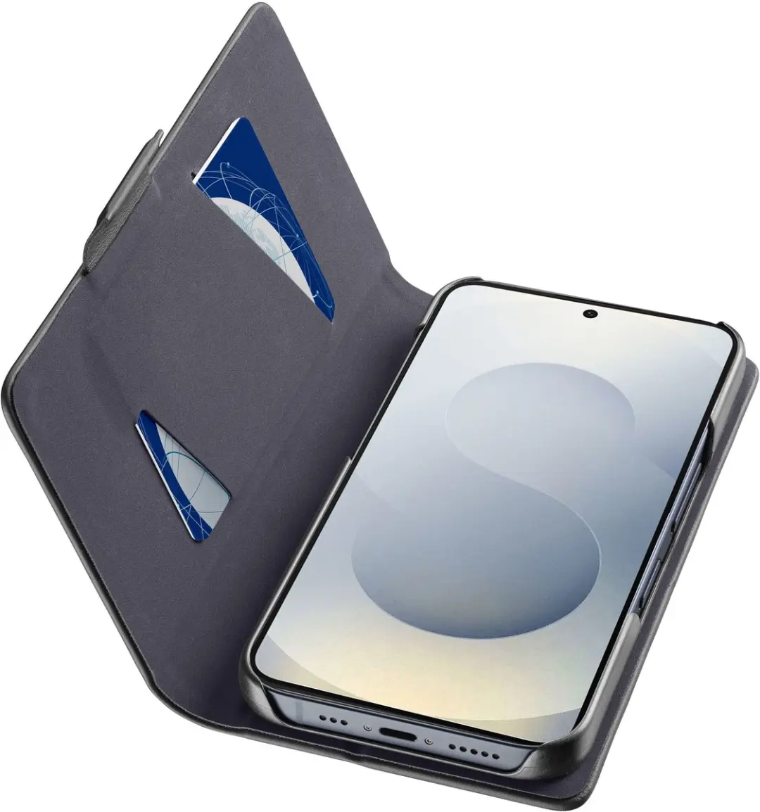 Cellularline Book Hoesje BOOK3GALS25FEK - Zwart - afbeelding 3 van 6