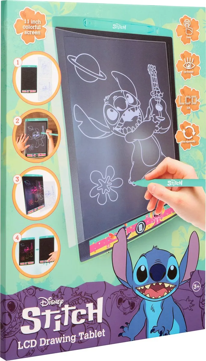 Disney Stitch LCD Tekenbord 11 inch - 2014844 - Multi