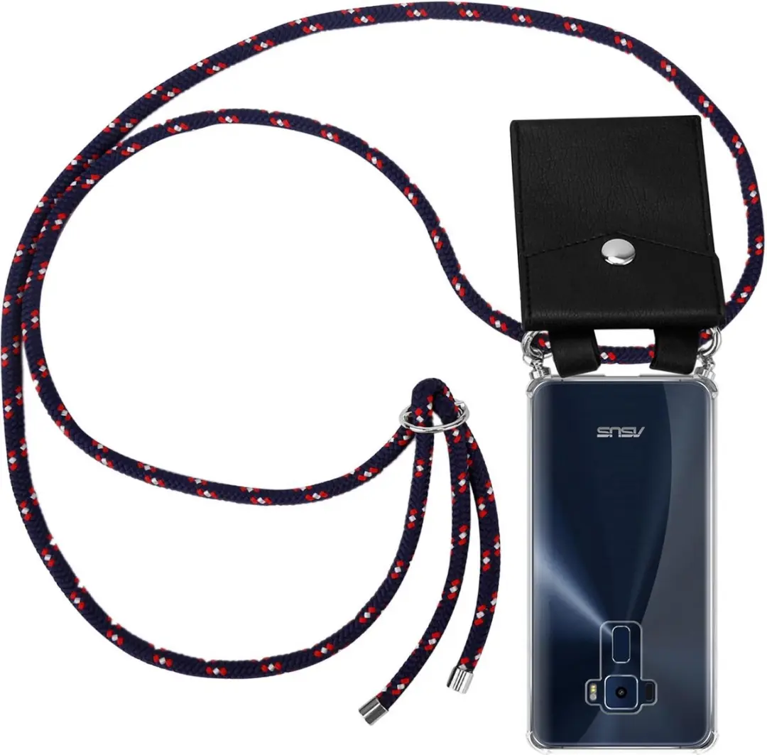 Cadorabo Hoesje geschikt voor Asus ZenFone 3 (5.2 Zoll) in BLAUW ROOD WITTE STIP