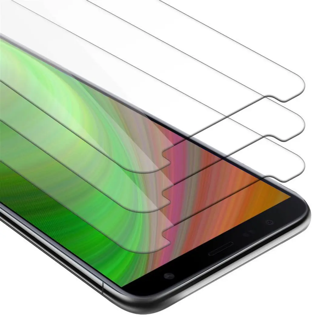 Cadorabo 3x Screenprotector geschikt voor Samsung Galaxy J4 PLUS