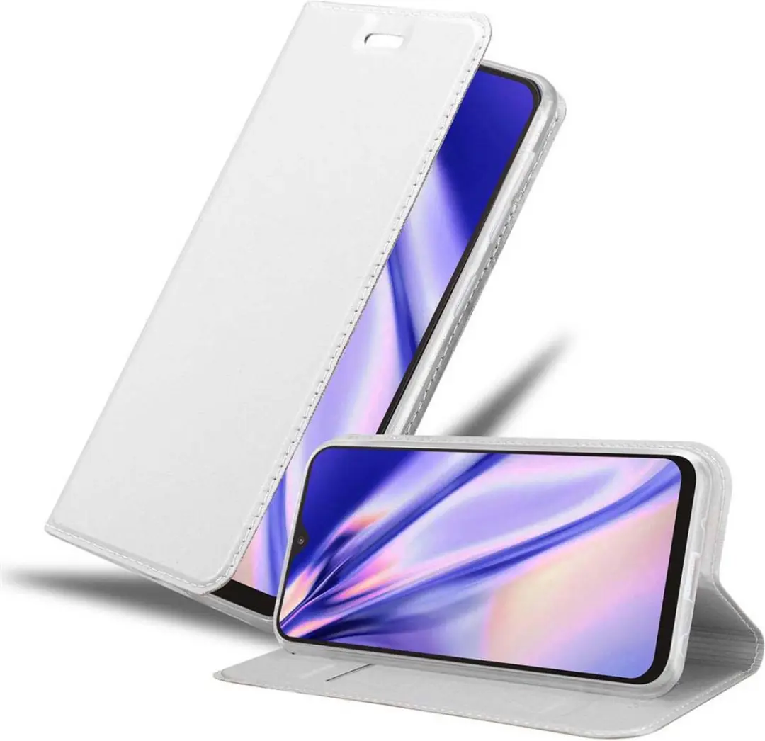 Cadorabo Hoesje geschikt voor Samsung Galaxy A10 / M10 in CLASSY ZILVER