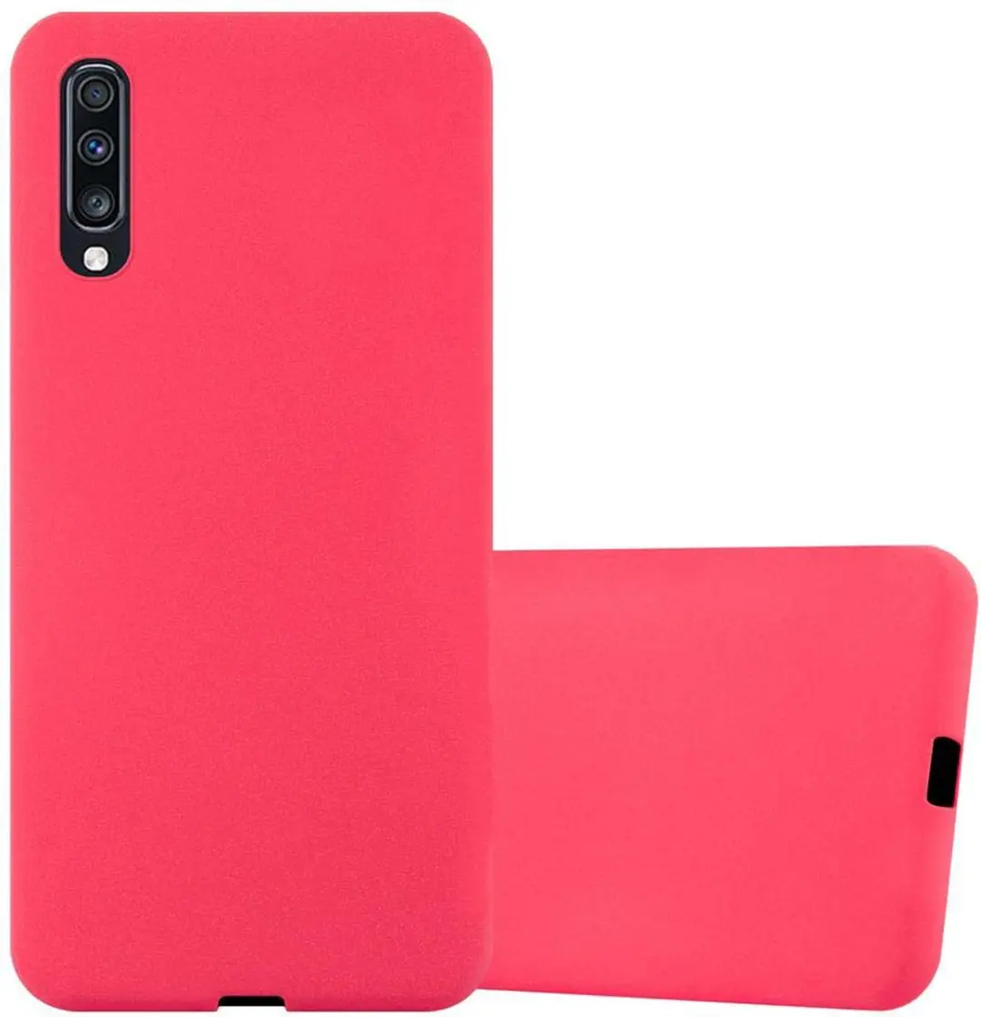 Cadorabo Hoesje geschikt voor Samsung Galaxy A70 / A70s in FROST ROOD
