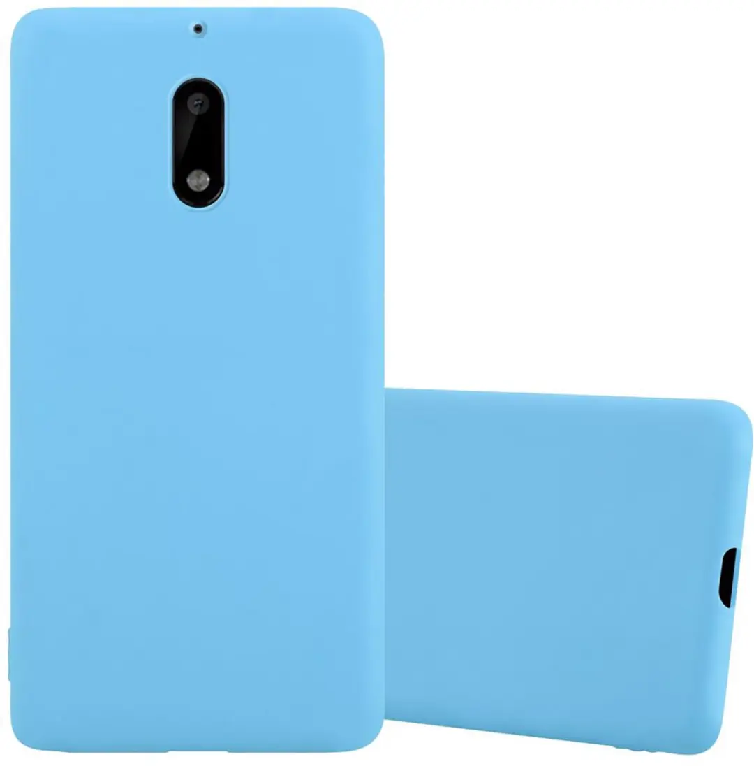 Cadorabo Hoesje geschikt voor Nokia 6 2017 in CANDY BLAUW