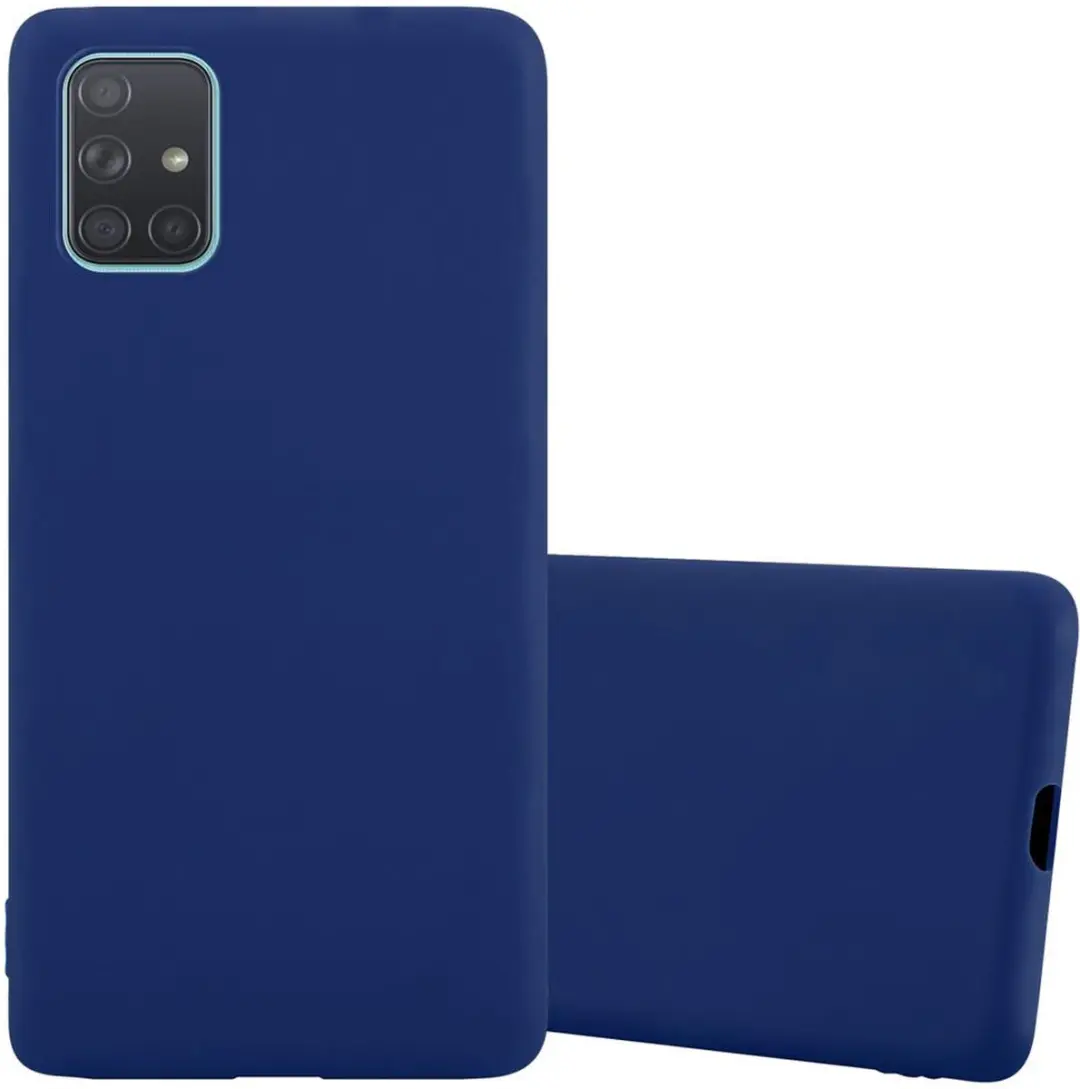 Cadorabo Hoesje geschikt voor Samsung Galaxy A71 5G in CANDY DONKER BLAUW