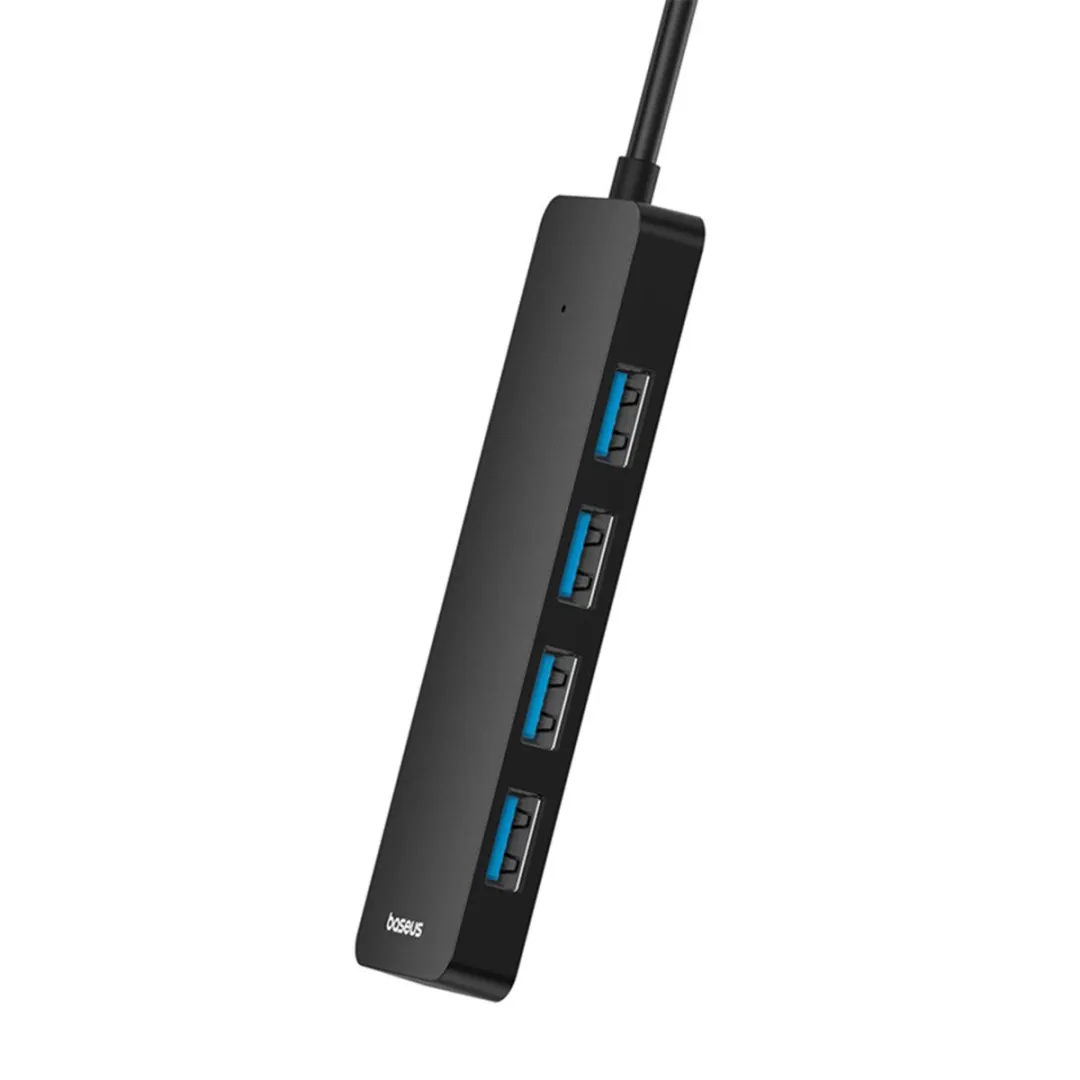 Baseus UltraJoy Lite 4-in-1 USB-Hub 100cm - Zwart