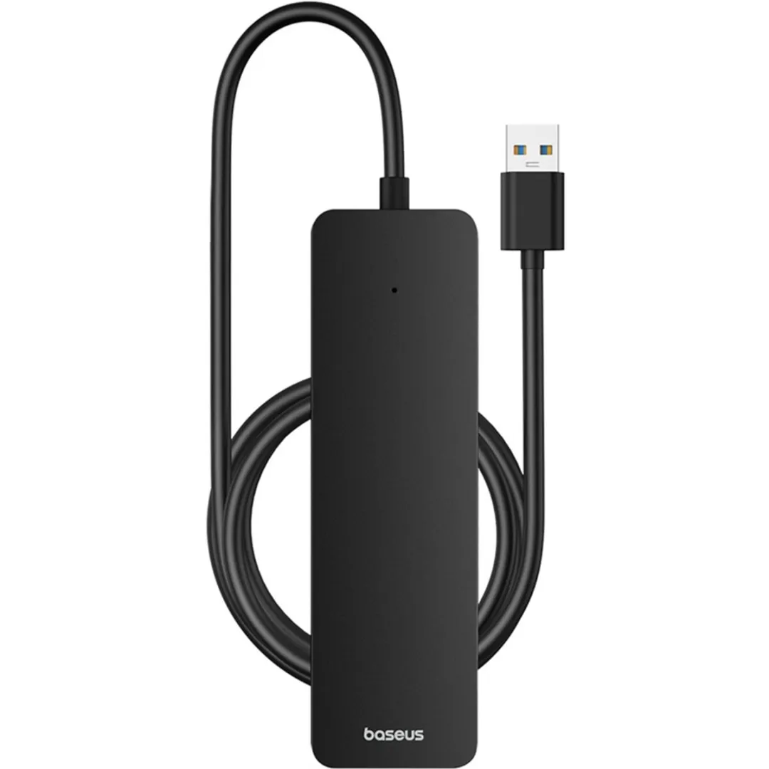 Baseus UltraJoy Lite 4-in-1 USB-Hub 100cm - Zwart