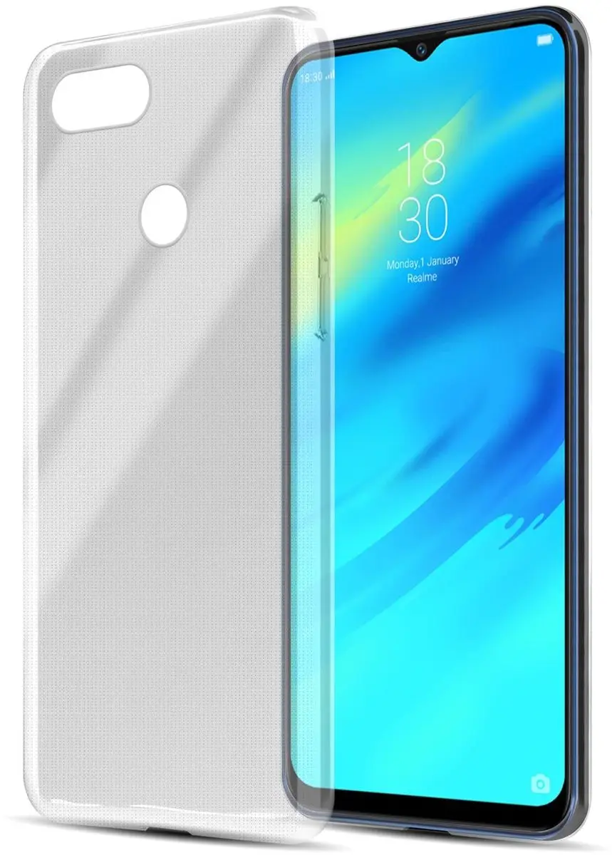 Cadorabo Hoesje geschikt voor Realme 7 PRO in VOLLEDIG TRANSPARANT