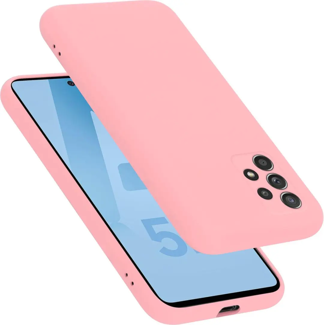 Cadorabo Hoesje geschikt voor Samsung Galaxy A52 (4G / 5G) / A52s in LIQUID ROZE