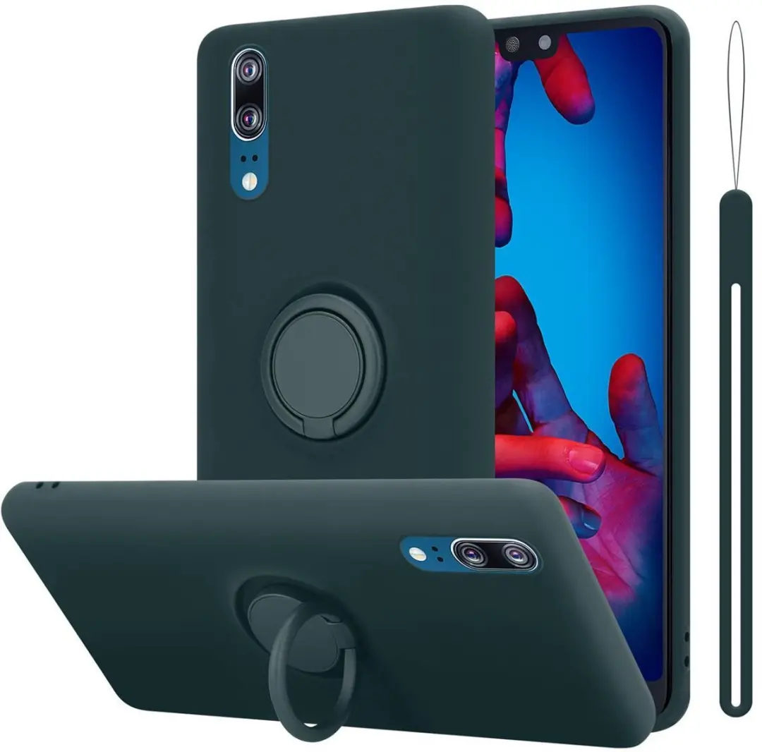 Cadorabo Hoesje geschikt voor Huawei P20 in LIQUID GROEN