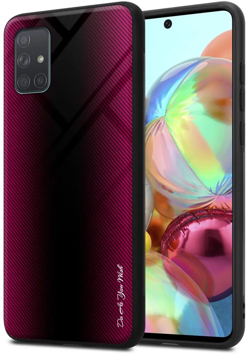 Cadorabo Hoesje geschikt voor Samsung Galaxy A71 4G in PAARS ROZE