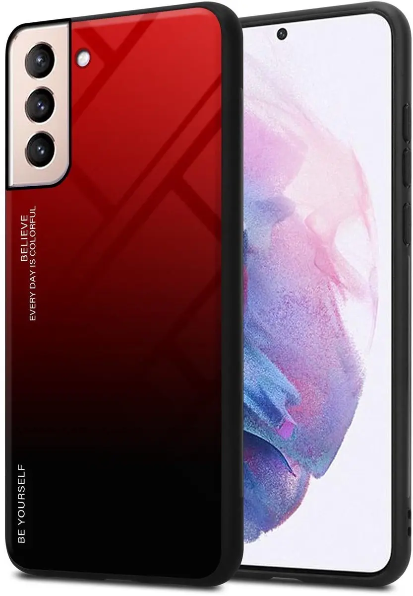 Cadorabo Hoesje geschikt voor Samsung Galaxy S21 PLUS in ROOD