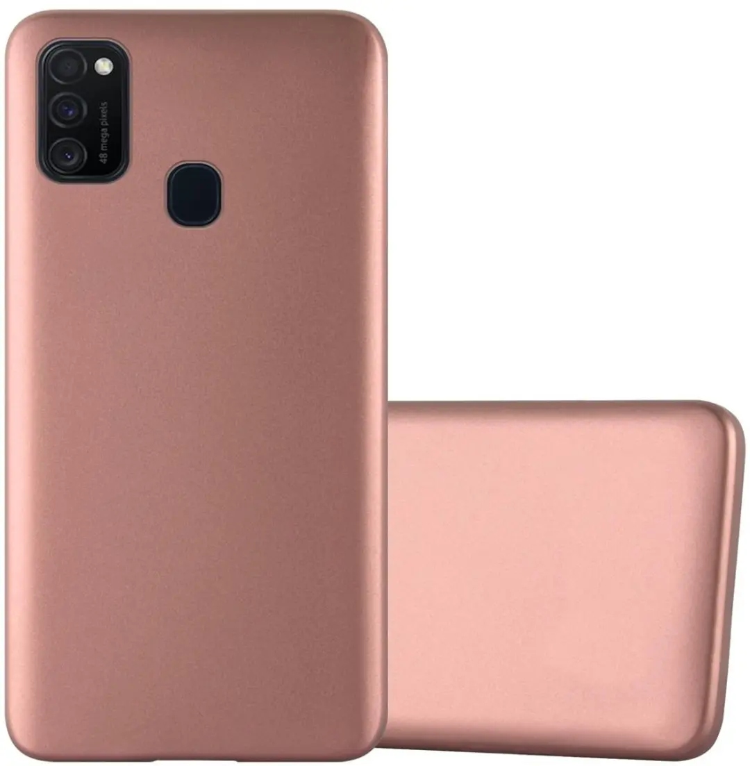 Cadorabo Hoesje geschikt voor Samsung Galaxy M21 / M30s in METALLIC ROSE GOUD