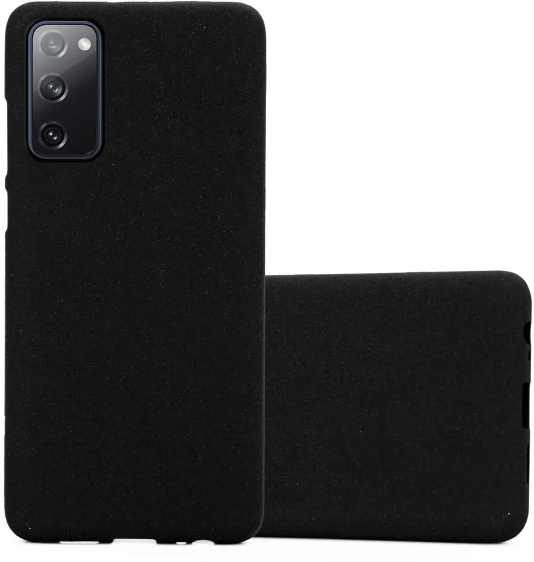 Cadorabo Hoesje geschikt voor Samsung Galaxy S20 FE in FROST ZWART