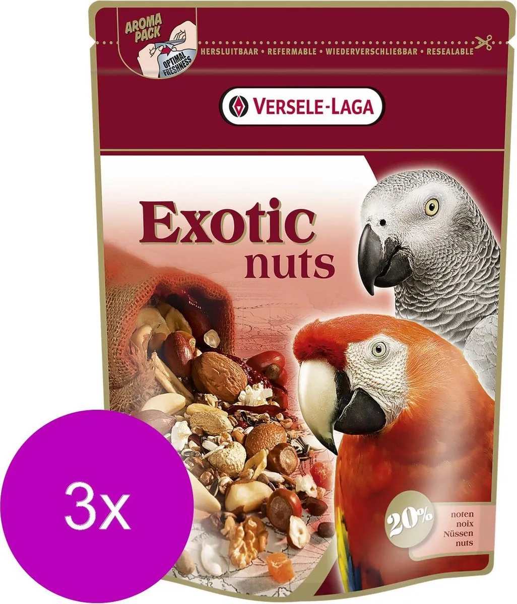 Versele-Laga Prestige Premium Exotic Nuts Papegaai - 2,25kg (3x750g)