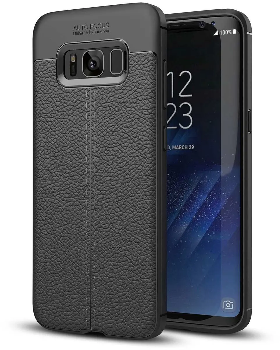 Cadorabo Hoesje geschikt voor Samsung Galaxy S8 PLUS in Diep Zwart