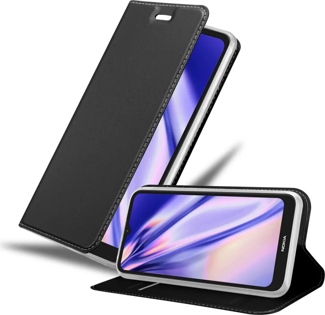 Cadorabo Hoesje geschikt voor Nokia C21 in CLASSY ZWART