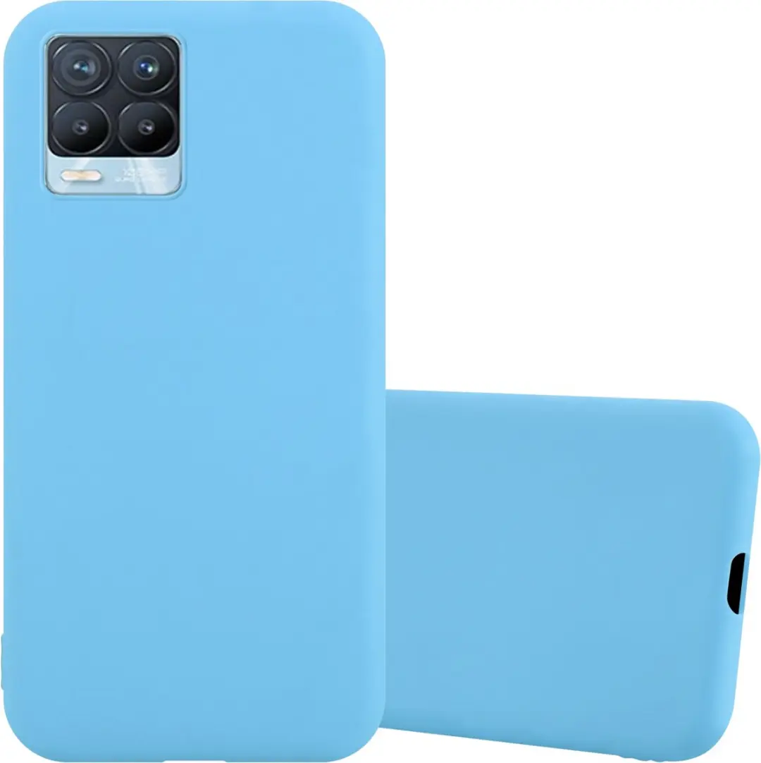 Cadorabo Hoesje geschikt voor Realme 8 4G / 8 PRO in CANDY BLAUW