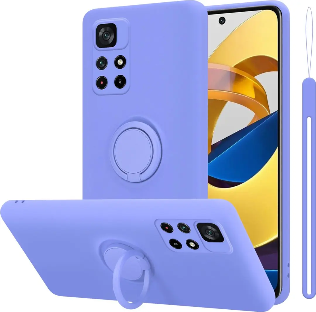 Cadorabo Hoesje geschikt voor Xiaomi POCO M4 PRO 5G in LIQUID LICHT PAARS