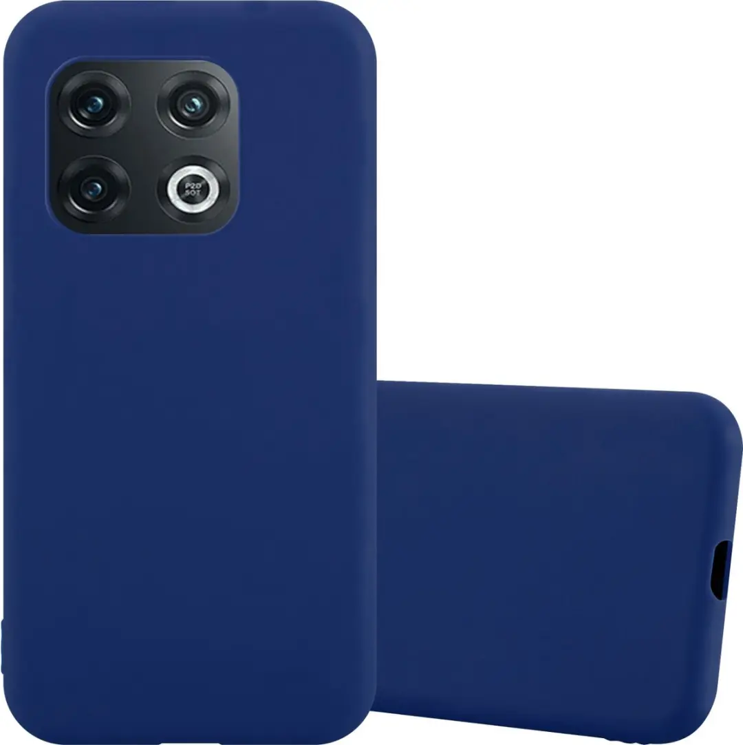 Cadorabo Hoesje geschikt voor OnePlus 10 PRO 5G in CANDY DONKER BLAUW