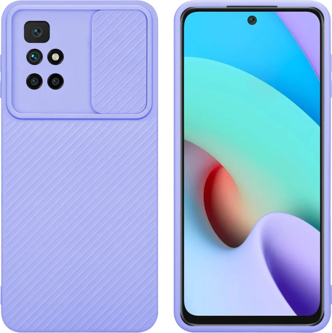 Cadorabo Hoesje geschikt voor Xiaomi RedMi 10 in Bonbon Paars