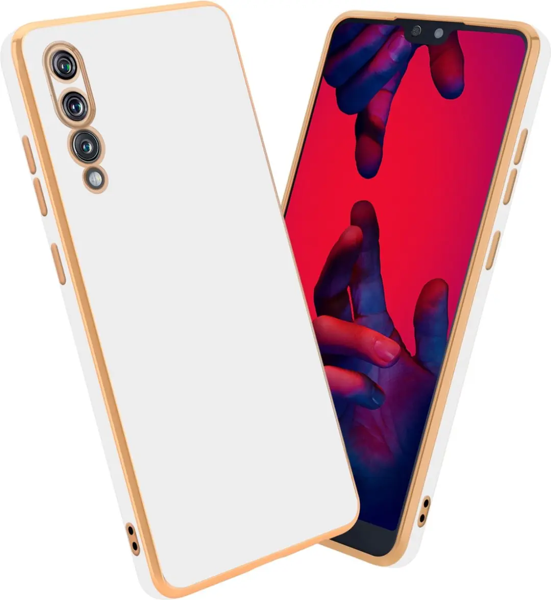 Cadorabo Hoesje geschikt voor Huawei P20 PRO / P20 PLUS in Glossy Wit
