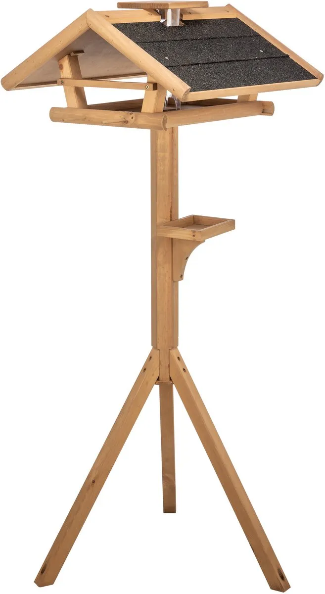 Trixie Natura Voederhuis Grenenhout - 53x53x28/140cm - afbeelding 2 van 6