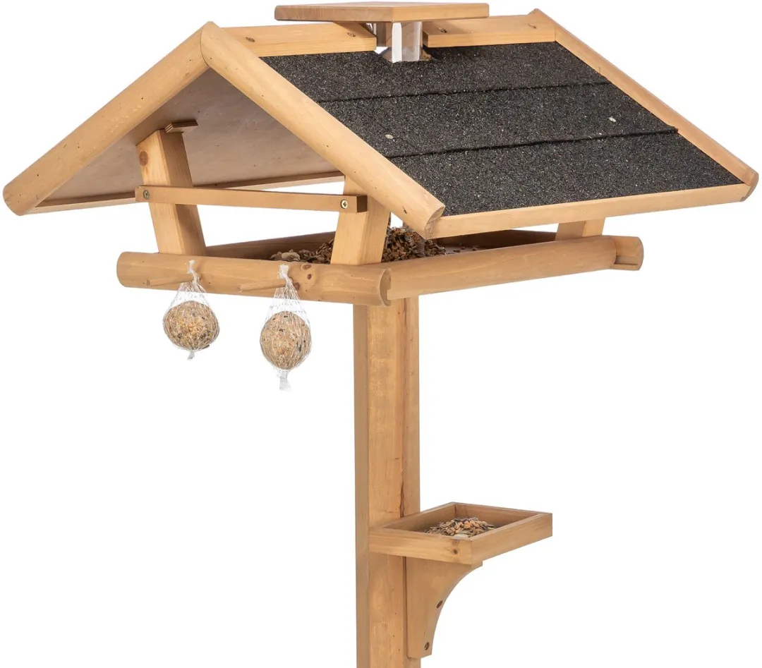 Trixie Natura Voederhuis Grenenhout - 53x53x28/140cm - afbeelding 3 van 6
