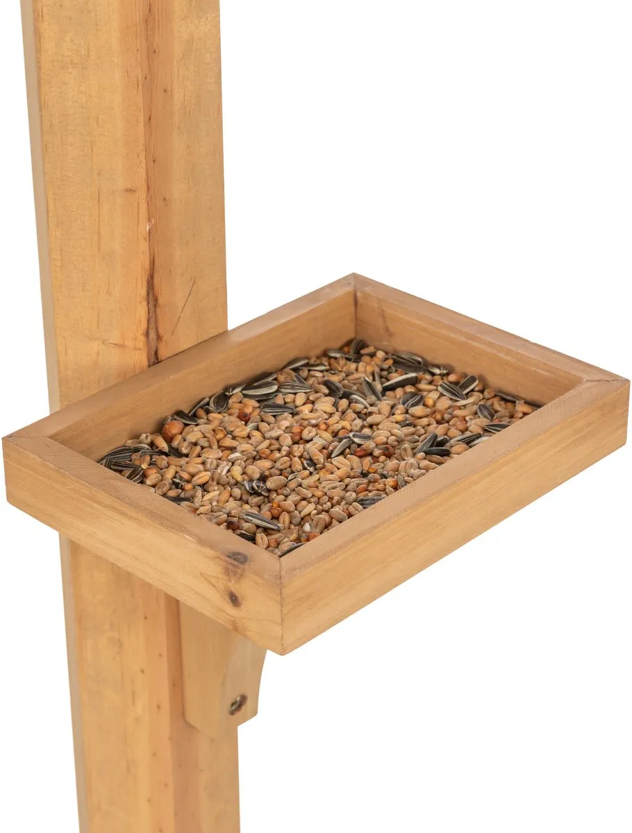 Trixie Natura Voederhuis Grenenhout - 53x53x28/140cm - afbeelding 6 van 6