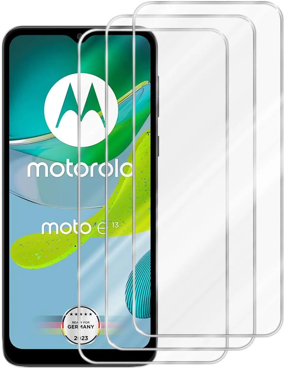 Cadorabo 3x Screenprotector geschikt voor Motorola MOTO E13