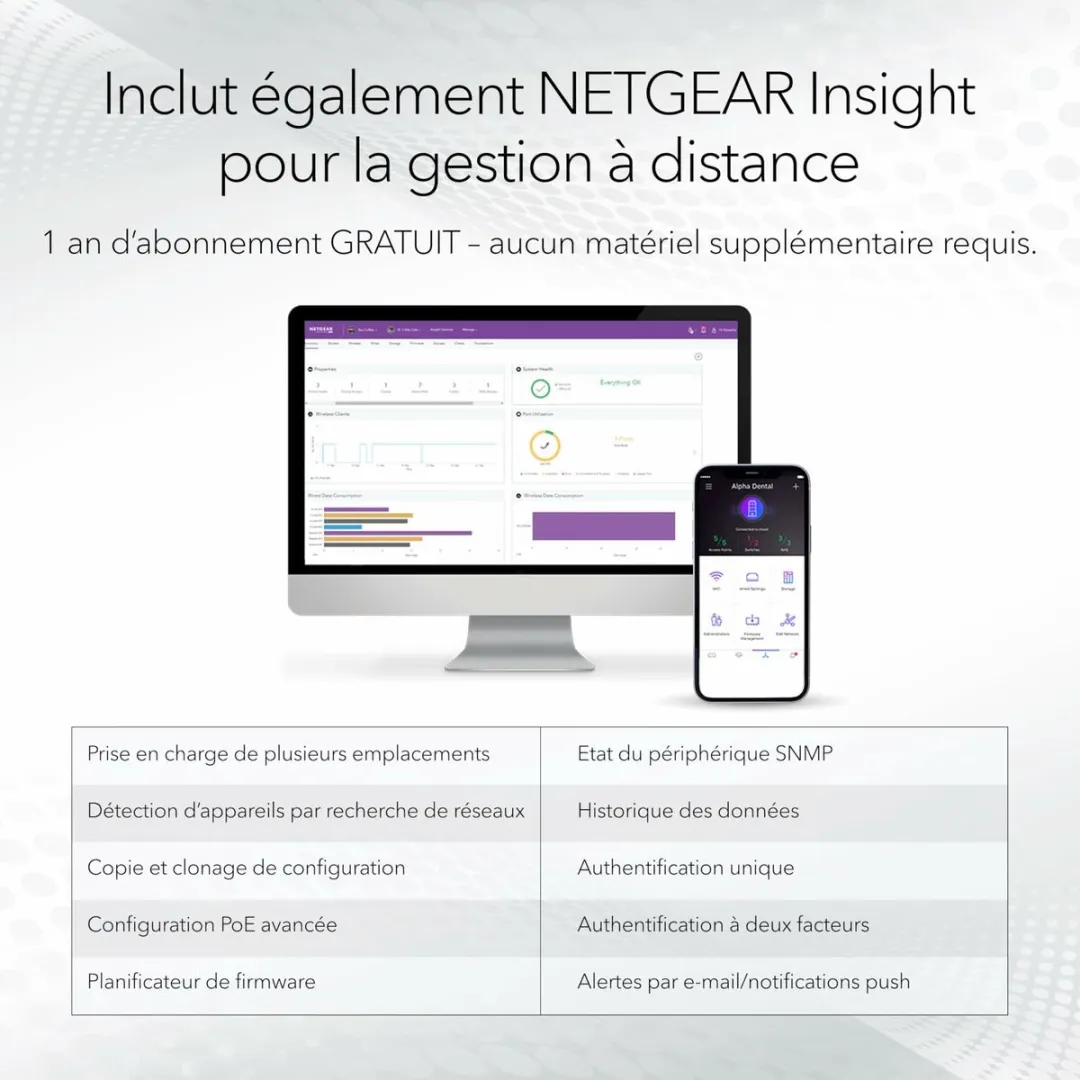 Netgear GS728TXUP Managed Switch - 24 PoE-poorten - Grijs - afbeelding 6 van 6