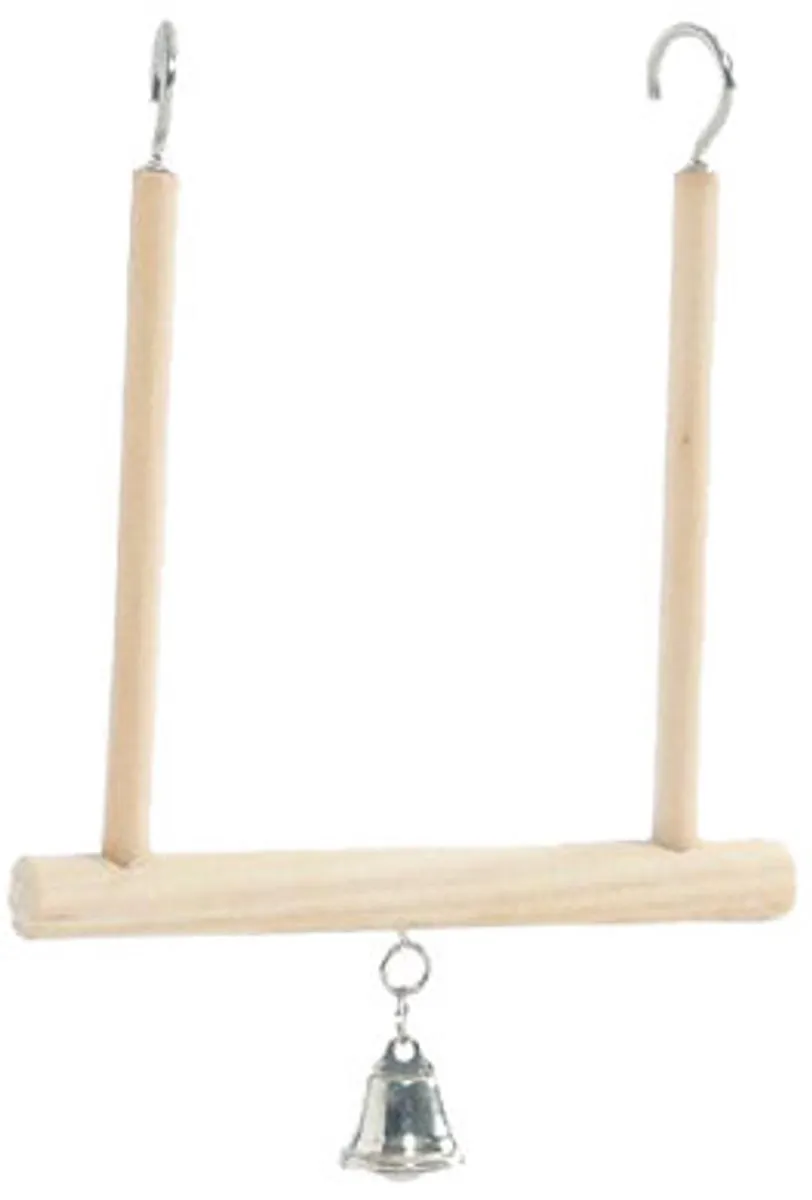 Beeztees Houten Schommel - Met Bel Beige/Grijs