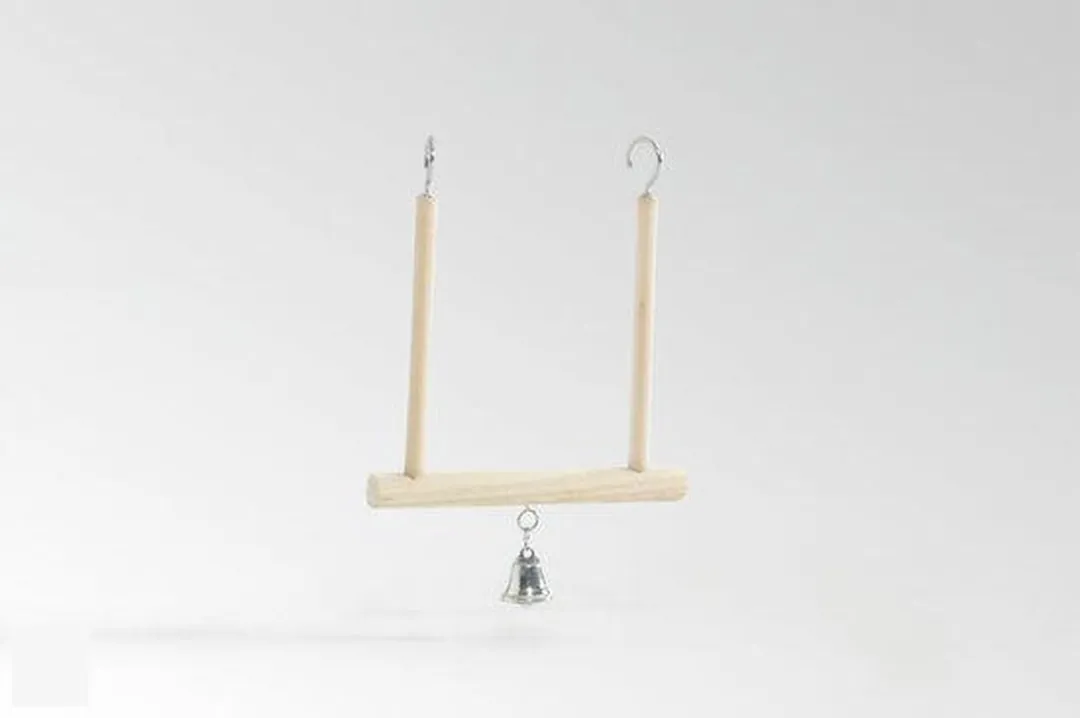 Beeztees Houten Schommel - Met Bel Beige/Grijs