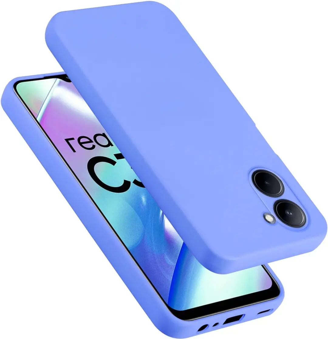 Cadorabo Hoesje geschikt voor Realme C33 in LIQUID LICHT PAARS