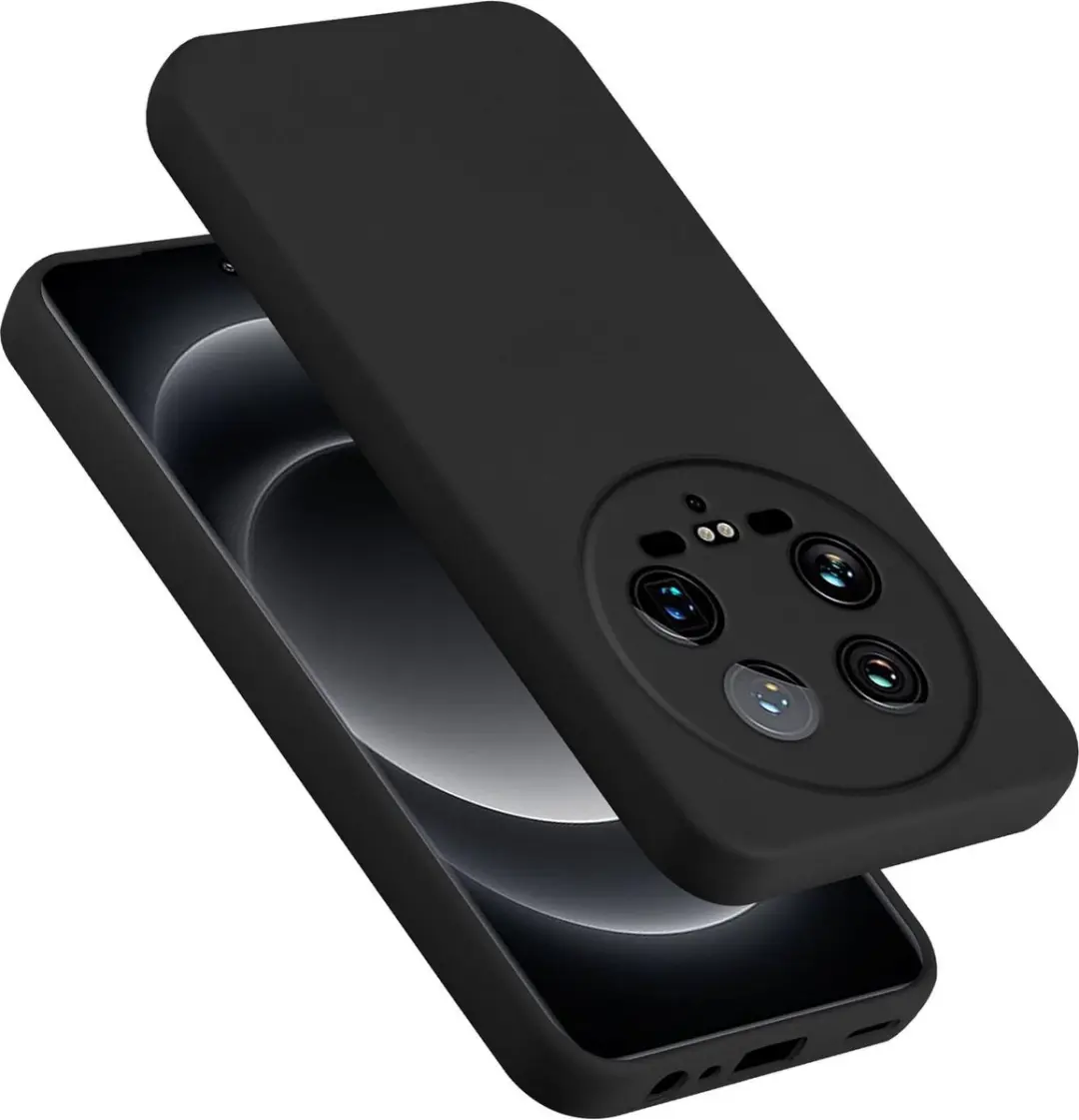 Cadorabo Hoesje geschikt voor Xiaomi 14 Ultra in LIQUID ZWART